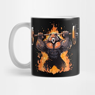 bear lifting weight Mug